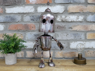 Stanley the Silver Metal Robot