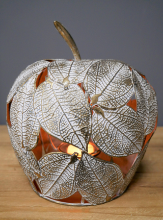 Rustic Apple Candle Holder