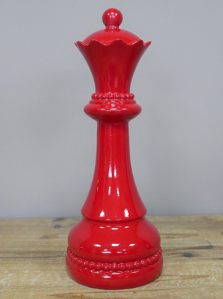 Set of 3 Red Chess Pieces