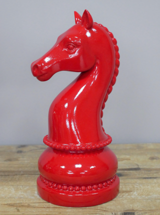 Set of 3 Red Chess Pieces
