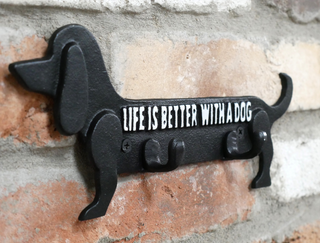 Sausage Dog Dachshund Coat Hook – Cast Iron Wall Hook Coat Rack