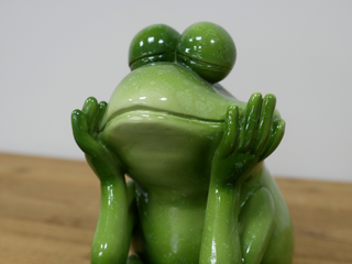 Green Sitting Frog Ornament