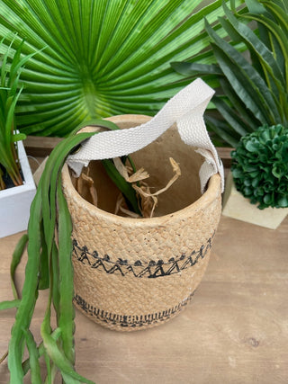 Boho Scandi Style Stoneware Ceramic Plant Pot