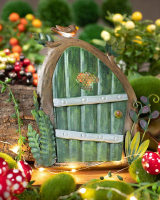 Miniature Metal Fairy Pixie Door Set