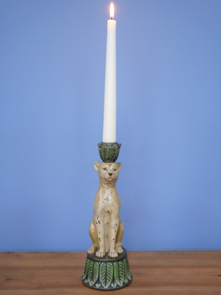 Leopard Candle Stick Holder