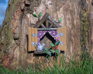 Miniature Metal Fairy Pixie Door Set