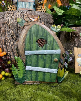 Miniature Metal Fairy Pixie Door Set