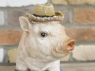 Quirky Pig in Wellies Garden Ornament