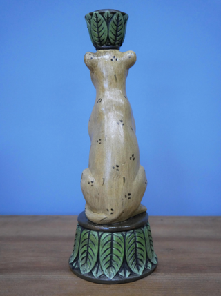 Leopard Candle Stick Holder