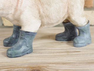 Quirky Pig in Wellies Garden Ornament