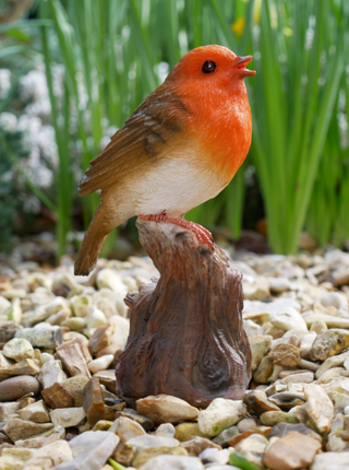 Tweeting Robin Garden Ornament