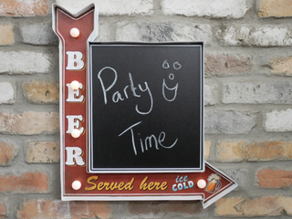 Beer Light Chalkboard Sign