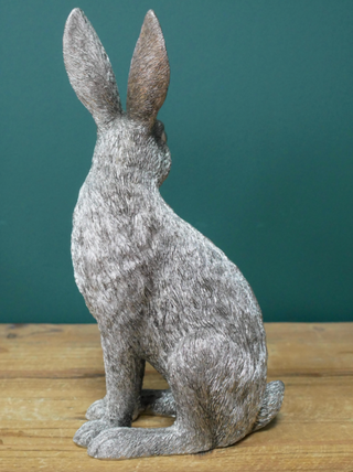 Silver Resin Hare Ornament