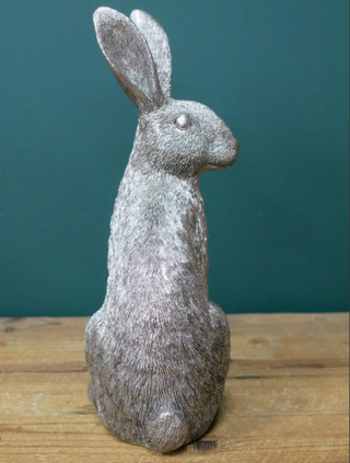 Silver Resin Hare Ornament