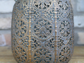 Bronzed Moroccan Lantern