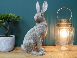 Large Silver Rabbit Ornament
