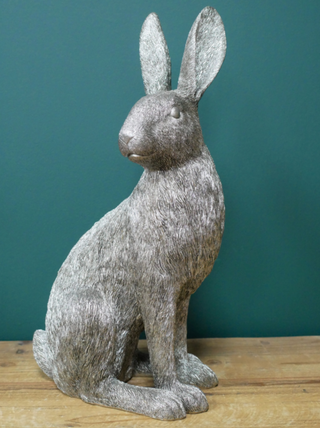 Large Silver Rabbit Ornament