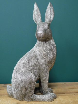 Large Silver Rabbit Ornament