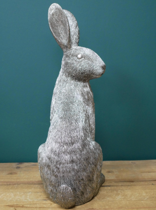 Large Silver Rabbit Ornament