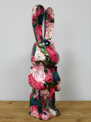 Large Floral Flower Rabbit