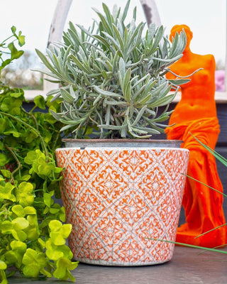 Antique Style Terracotta Ceramic Herb Plant Pots