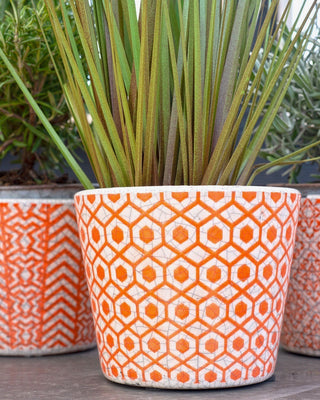 Antique Style Terracotta Ceramic Herb Plant Pots