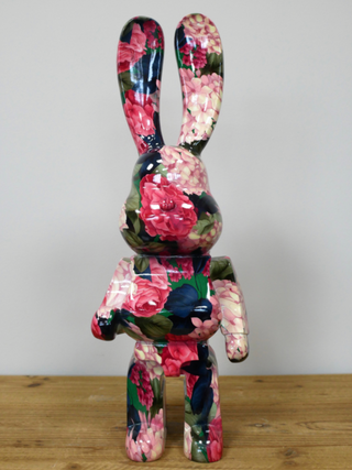 Large Floral Flower Rabbit