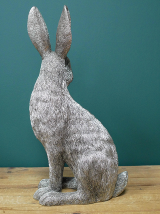 Large Silver Rabbit Ornament