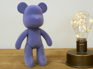 Lilac Resin Teddy Bear