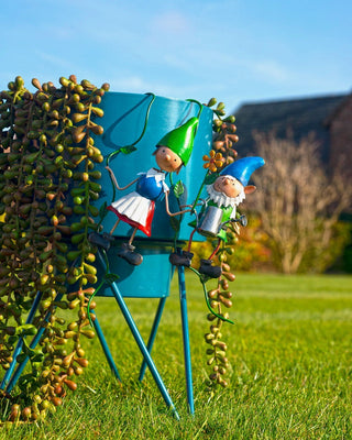 Set of 2 Mini Hanging Fairy Garden Ornaments