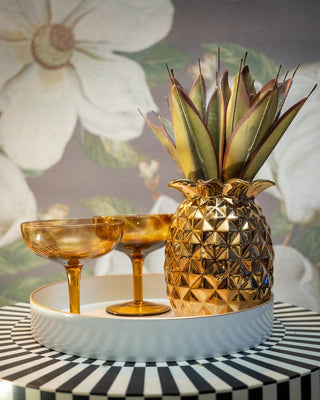 Gold Rimmed Serving Tray