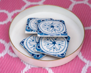 Gold Rimmed Serving Tray