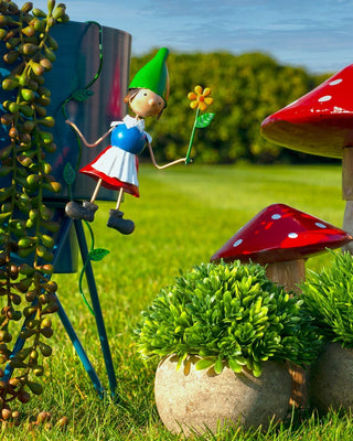Set of 2 Mini Hanging Fairy Garden Ornaments