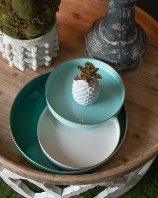 Gold Rimmed Serving Tray