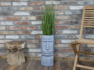 Easter Island Head Planter Stone Moai Bust