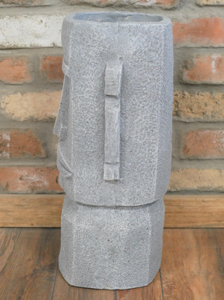 Easter Island Head Planter Stone Moai Bust