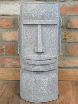 Easter Island Head Planter Stone Moai Bust