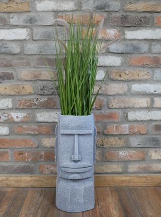 Easter Island Head Planter Stone Moai Bust