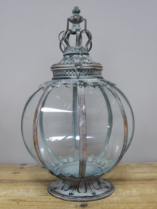 Silver Pumpkin Lantern