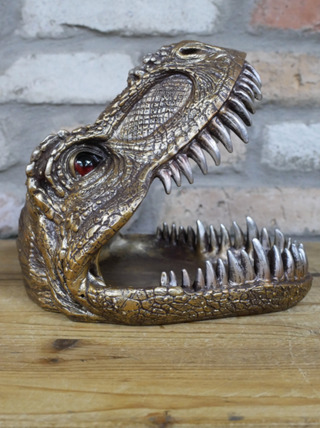 Golden Resin T Rex Head