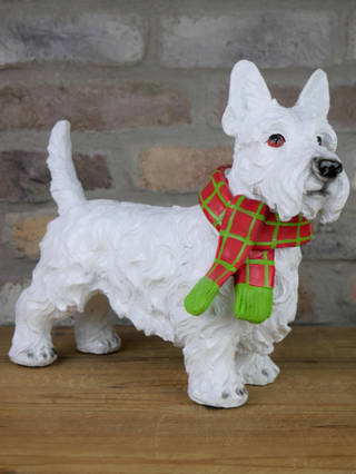 Resin Scottie Terrier Dog Garden Ornament