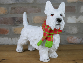 Resin Scottie Terrier Dog Garden Ornament