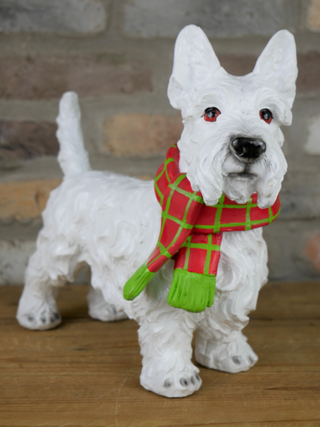 Resin Scottie Terrier Dog Garden Ornament