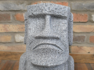 Easter Island Head Planter Stone Moai Face Bust