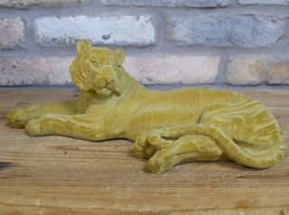 Gold Resin Lounging Tiger