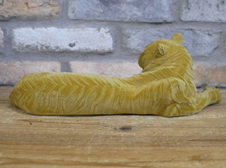 Gold Resin Lounging Tiger