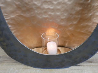 Large Copper Candle Holder