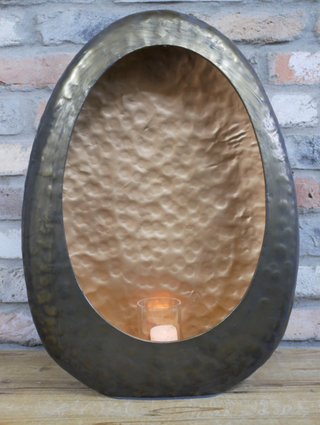 Large Copper Candle Holder