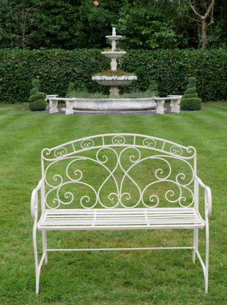 French Shabby Chic Garden Bench