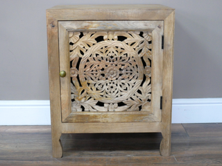 Indian Wooden Bedside Table